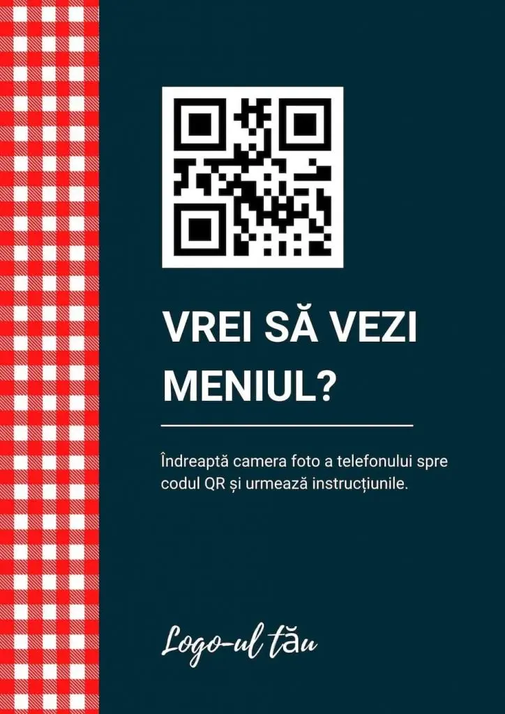 modele coduri qr restaurante, vertical
